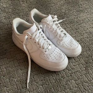 White Nike Air Force 1s